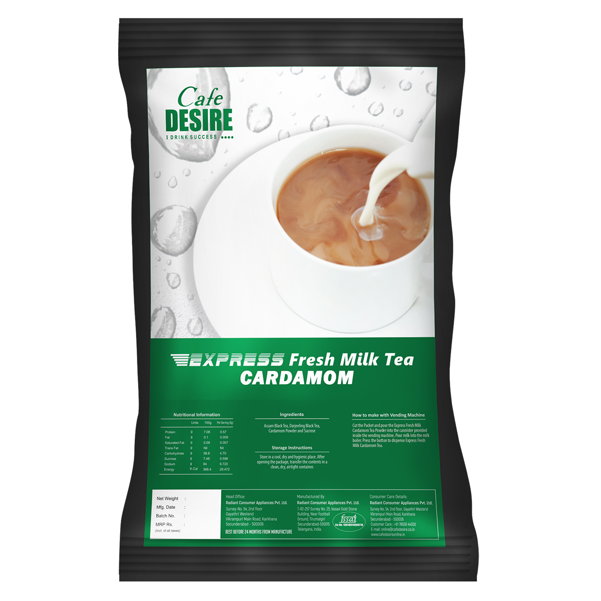 12KG  - EXPRESS CARDAMOM TEA - (1KG X 12) CARTON BOX