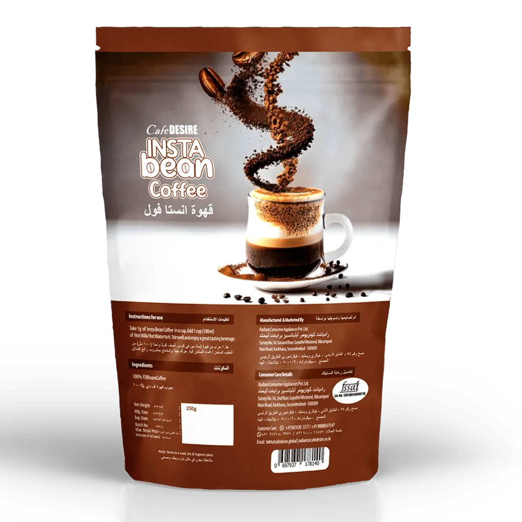Insta Bean Coffee - 500g - cafedesireonline.com