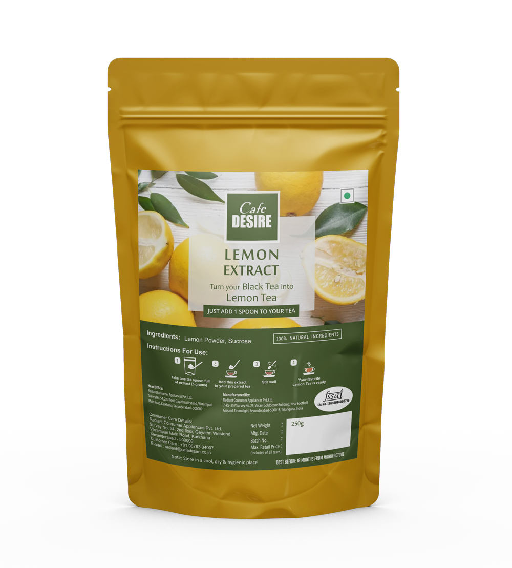 6KG FLAVOUR EXTRACT - LEMON (250GMS X 24) CARTON BOX