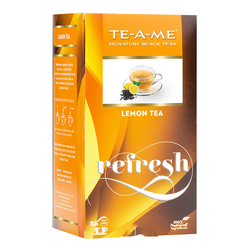 TEA BAG LEMON (PACK OF 100 NOS) NAKED - 36 NOS CARTON BOX